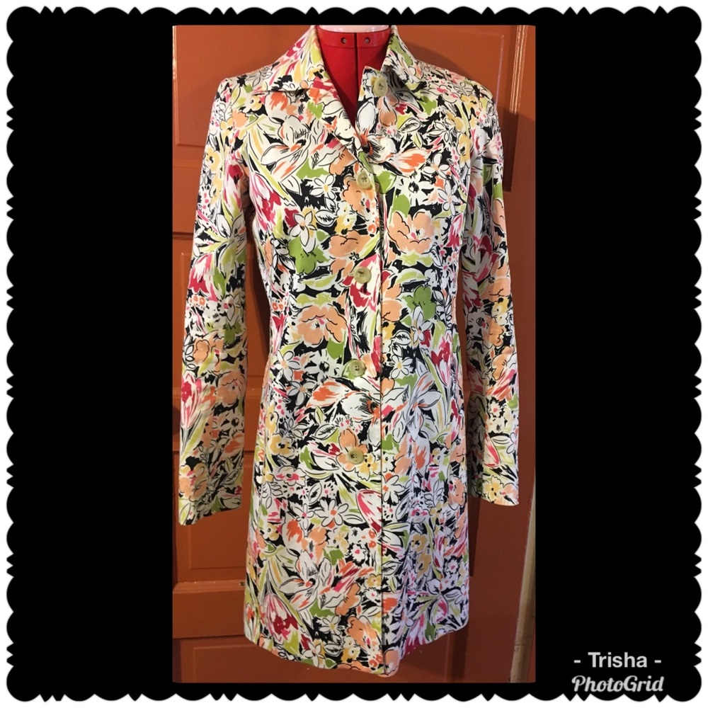 Kenar, Colorful And Fitted Button-Front Trench Sz2 - image 1